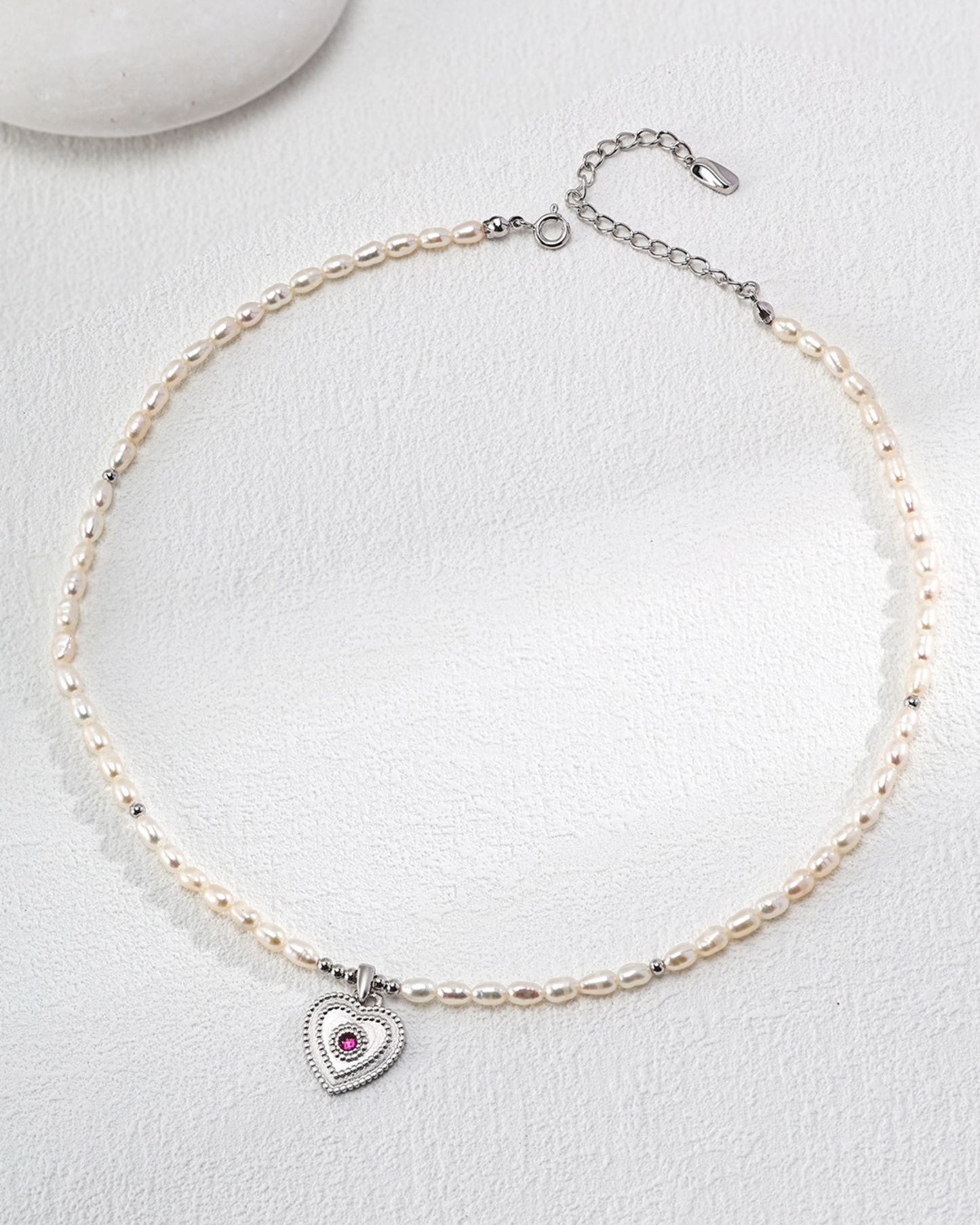 Heartfelt Pearl Necklace