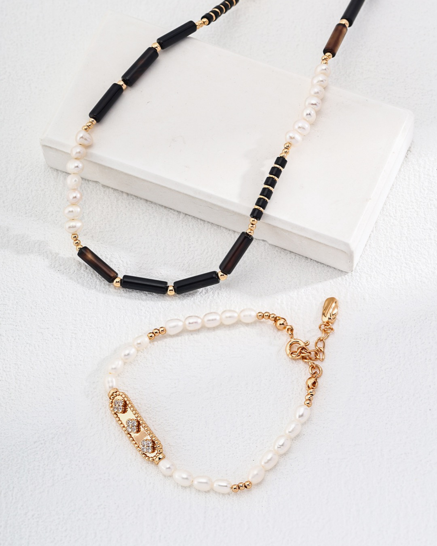 Noir Pearl Strand Necklace