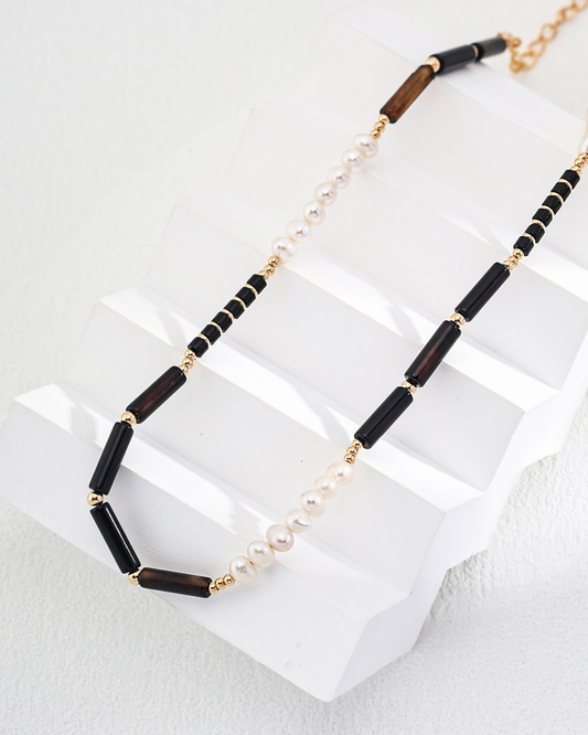 Noir Pearl Strand Necklace