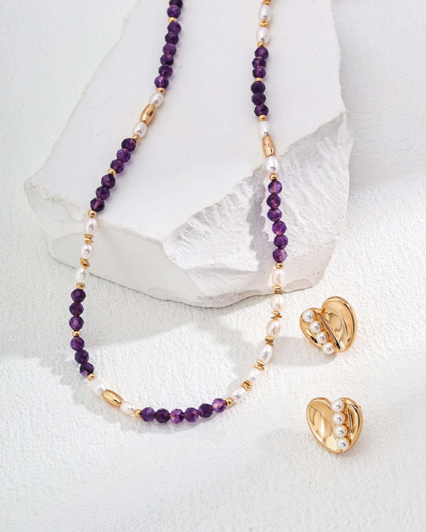 Amethyst Pearl Delight Necklace