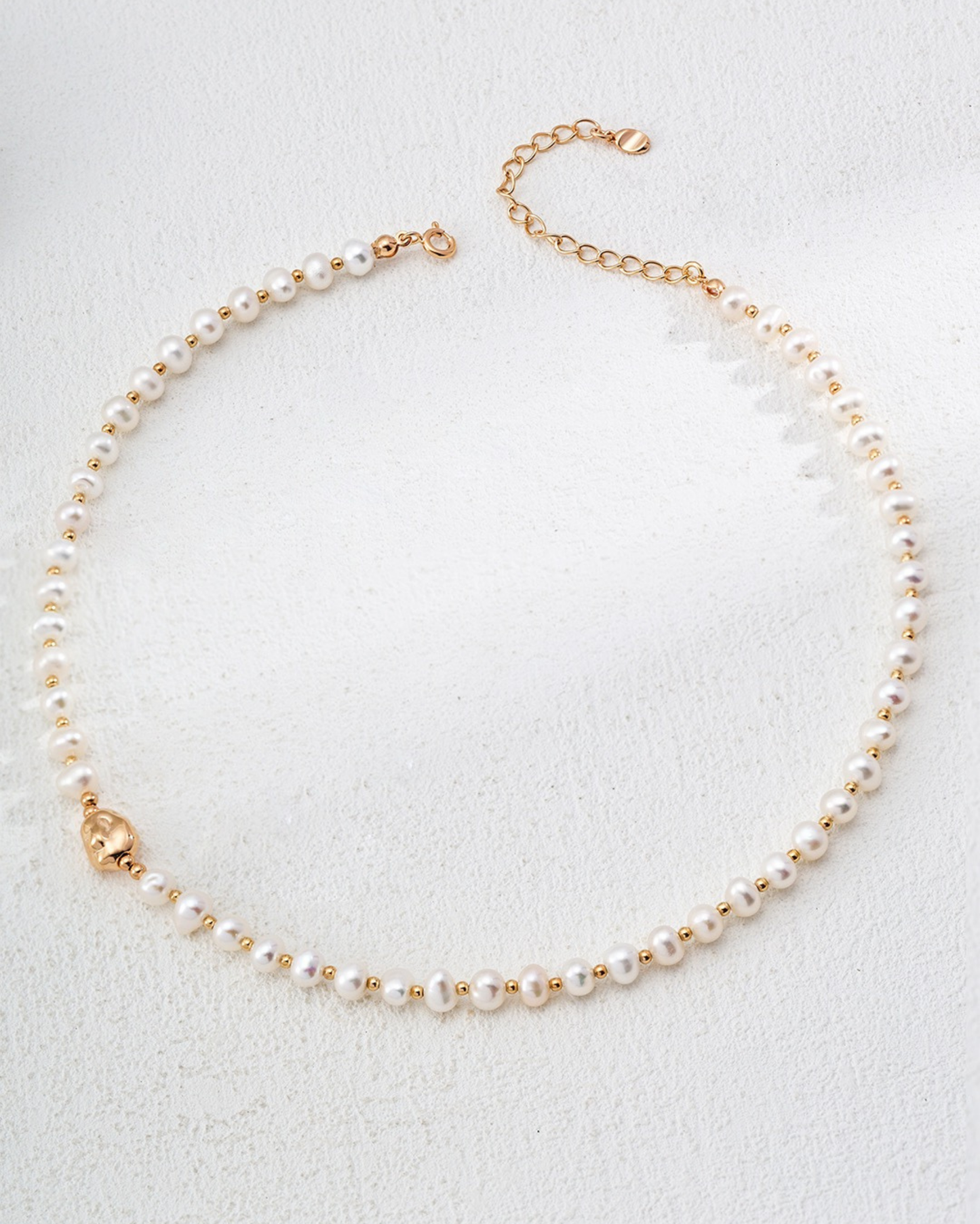 Golden Glow Pearl Necklace