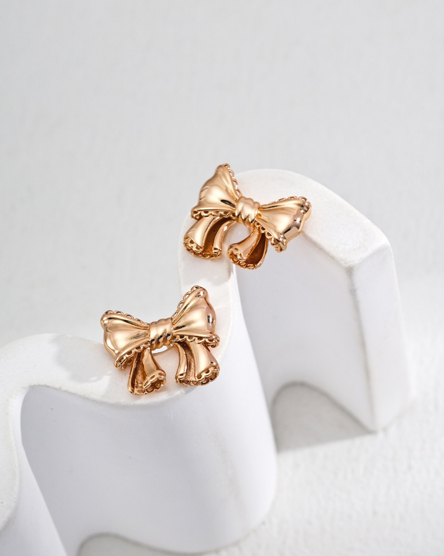 Charming Ribbon Bow Earrings