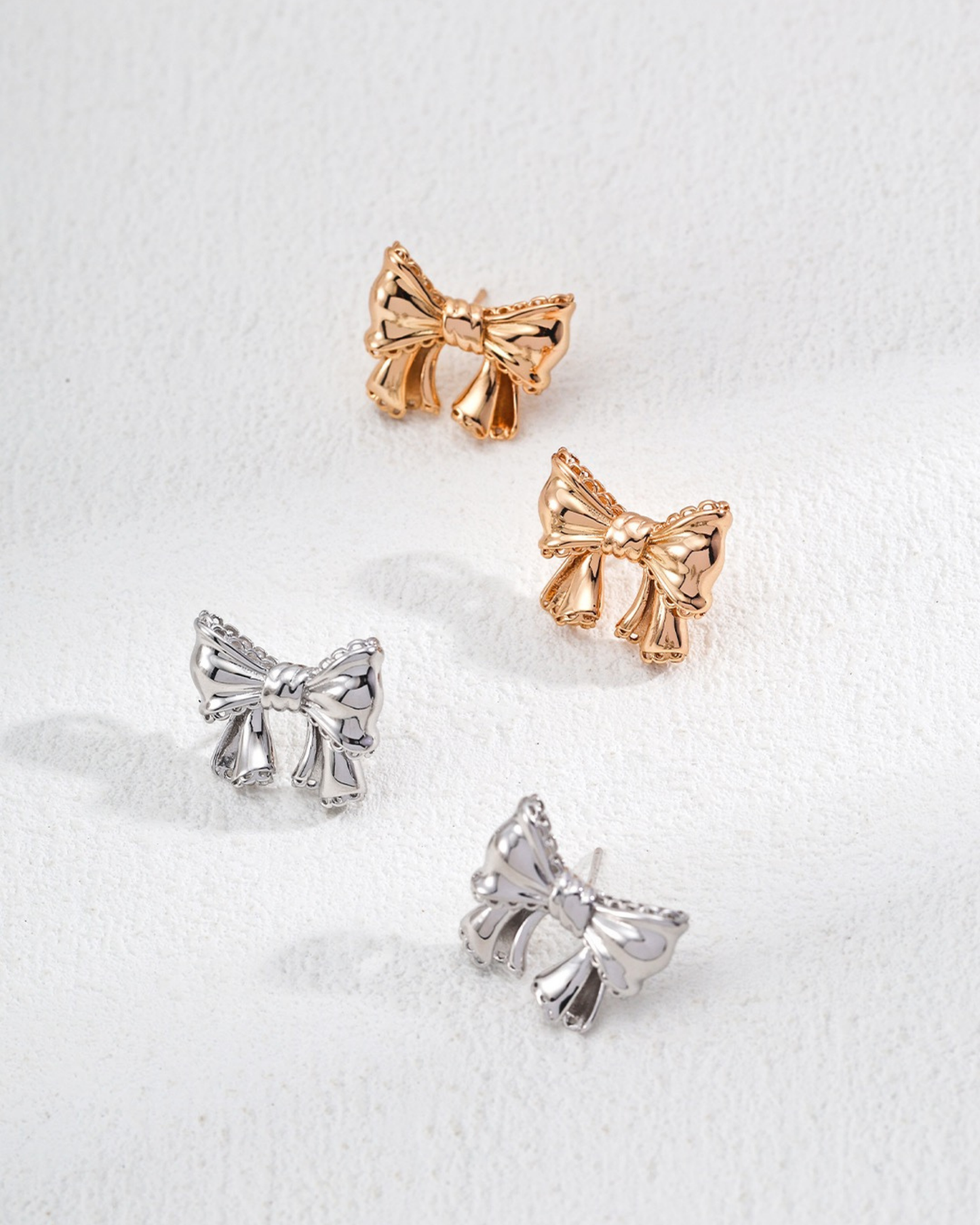 Charming Ribbon Bow Earrings