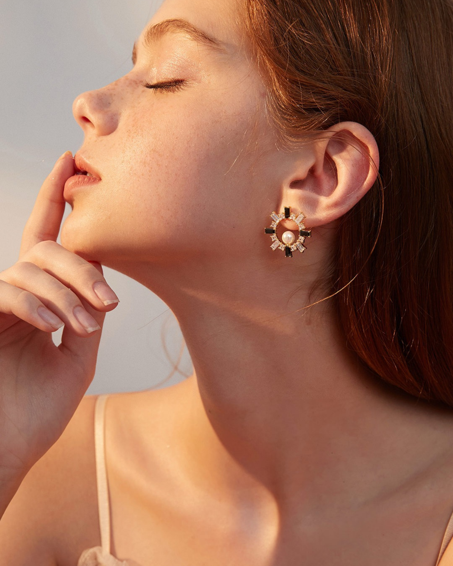 Celestial Radiance Pearl Earrings