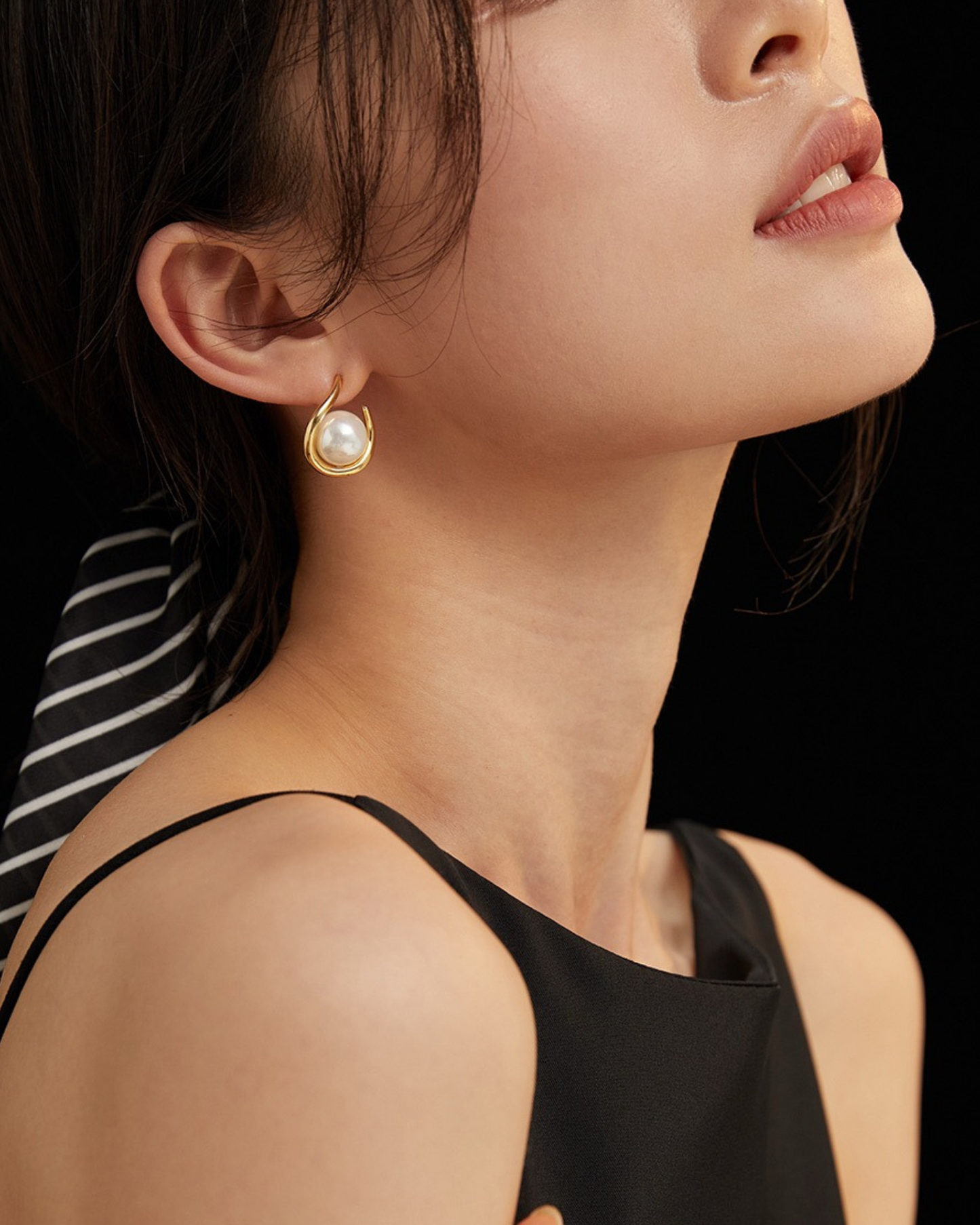 Embrace Pearl Hoop Earrings