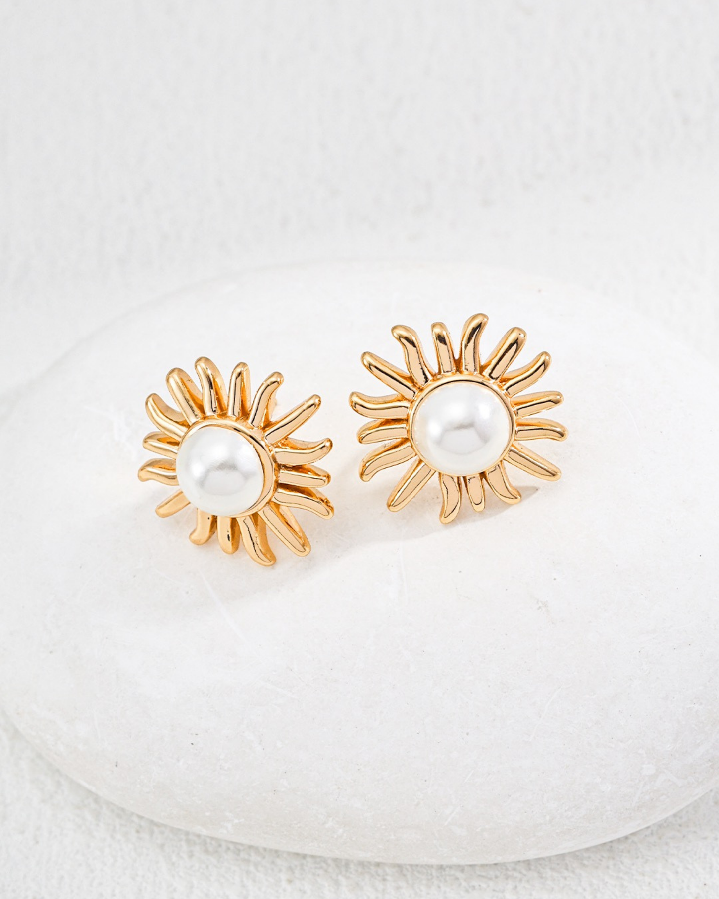 Sunlit Pearl Radiance Earrings