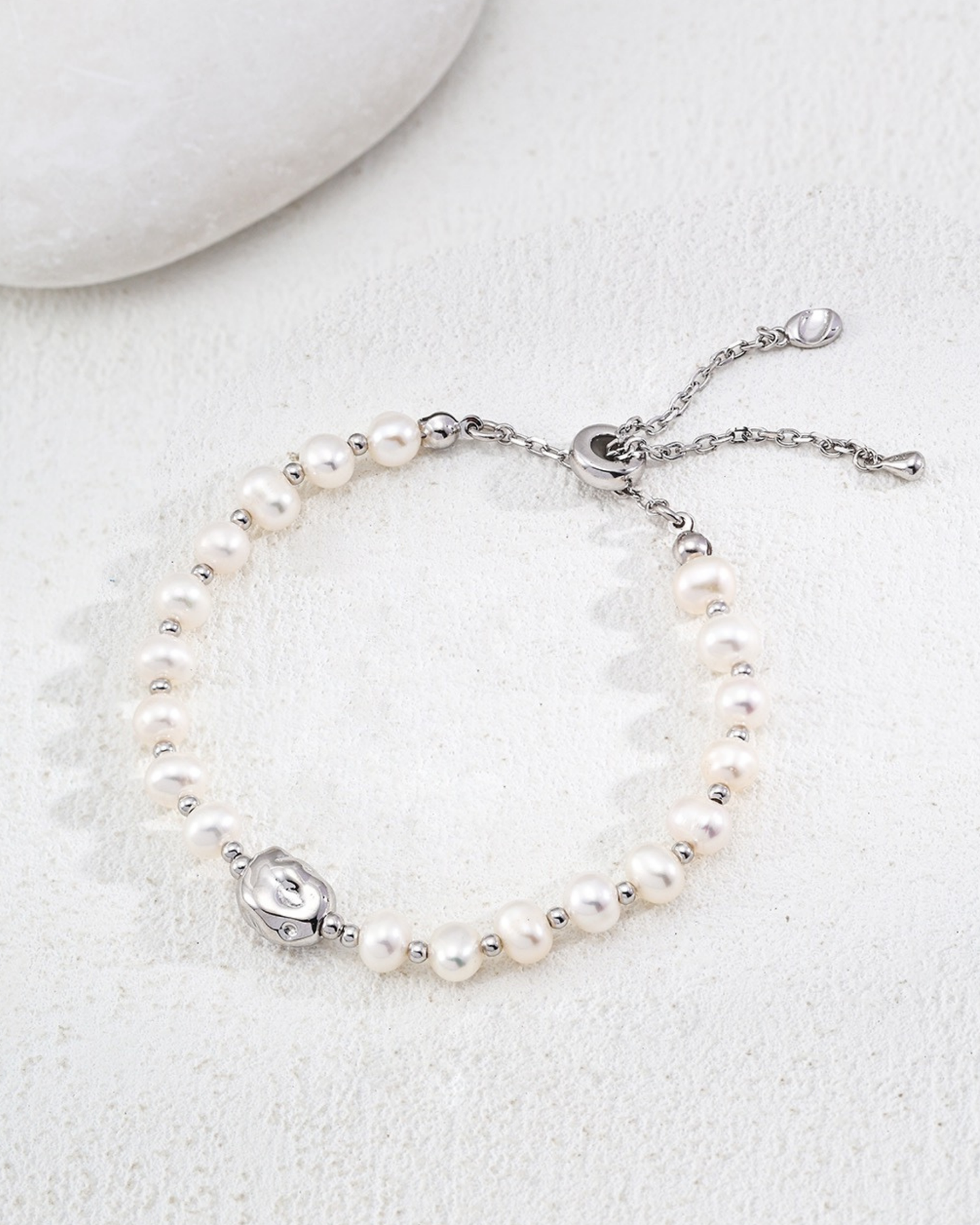 Ethereal Pearl Charm Bracelet