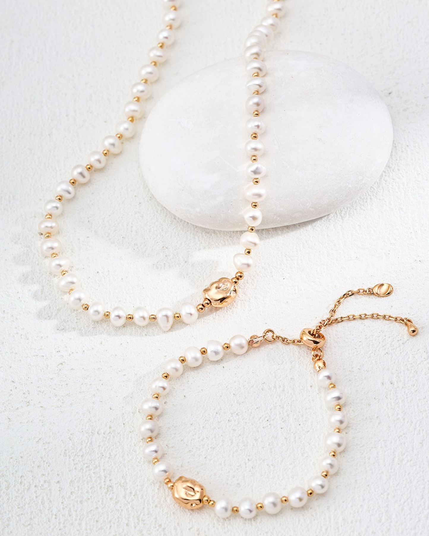 Ethereal Pearl Charm Bracelet