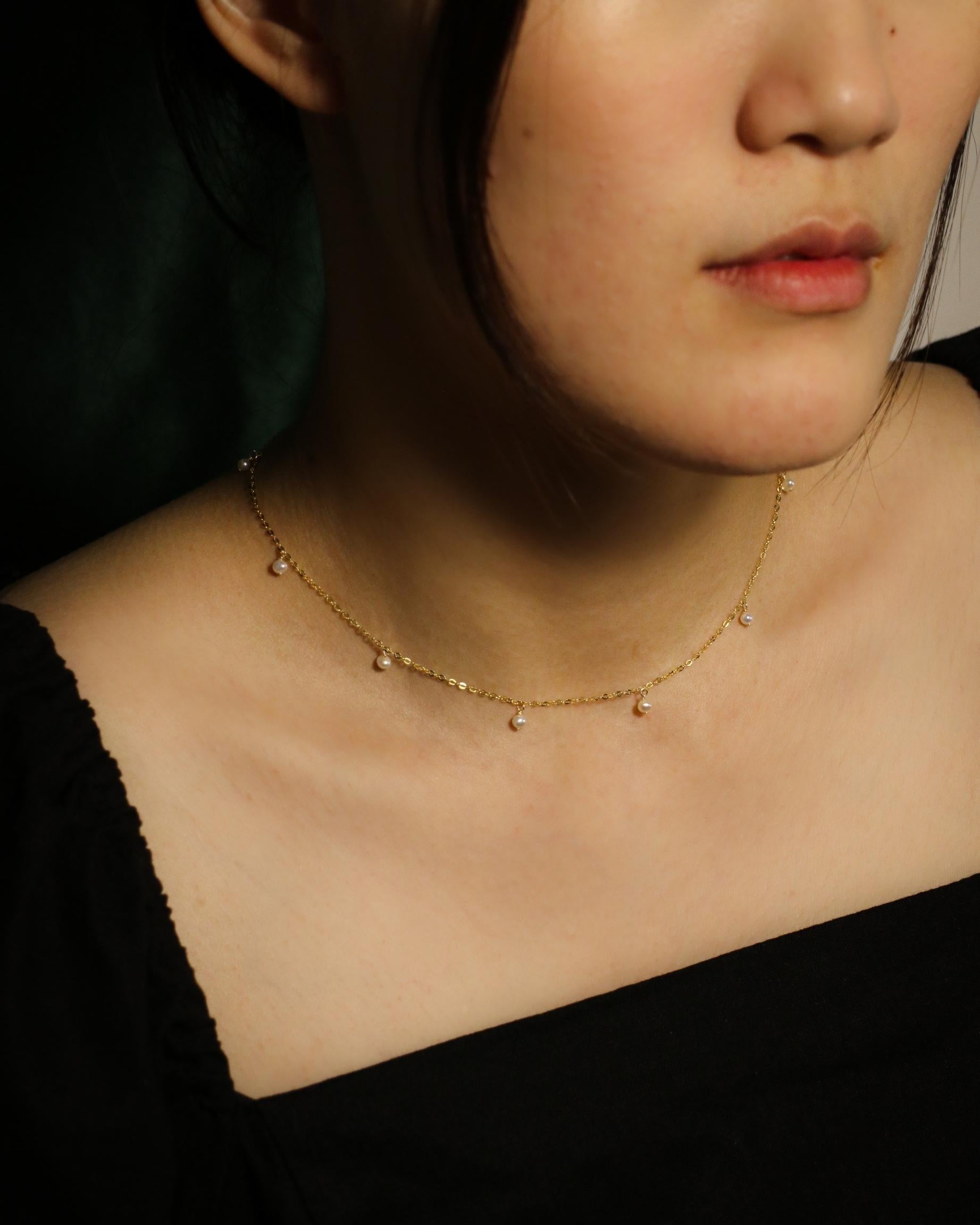 Minimal Pearl Necklace | Laura Stark Designs